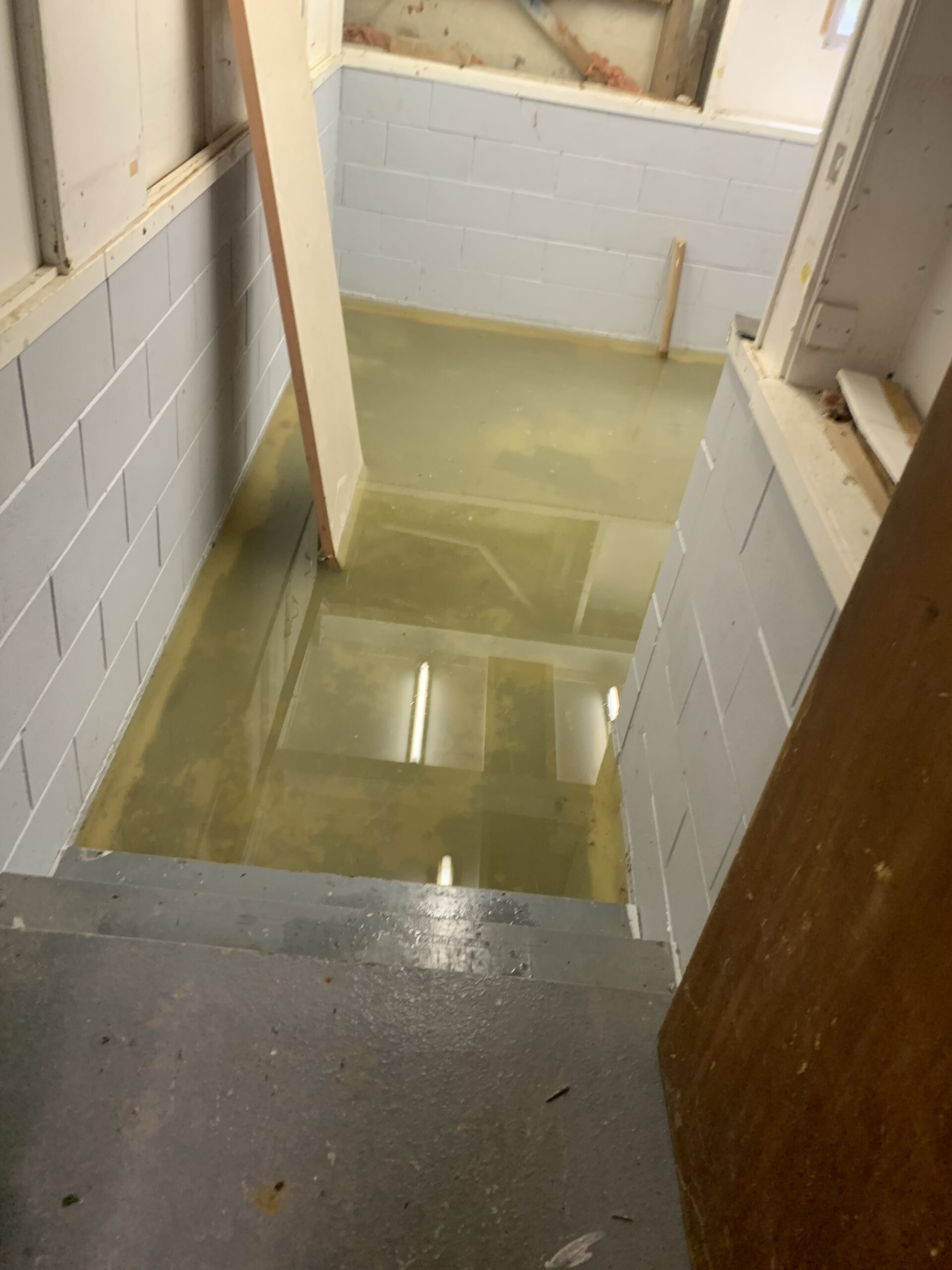 Flooded basement